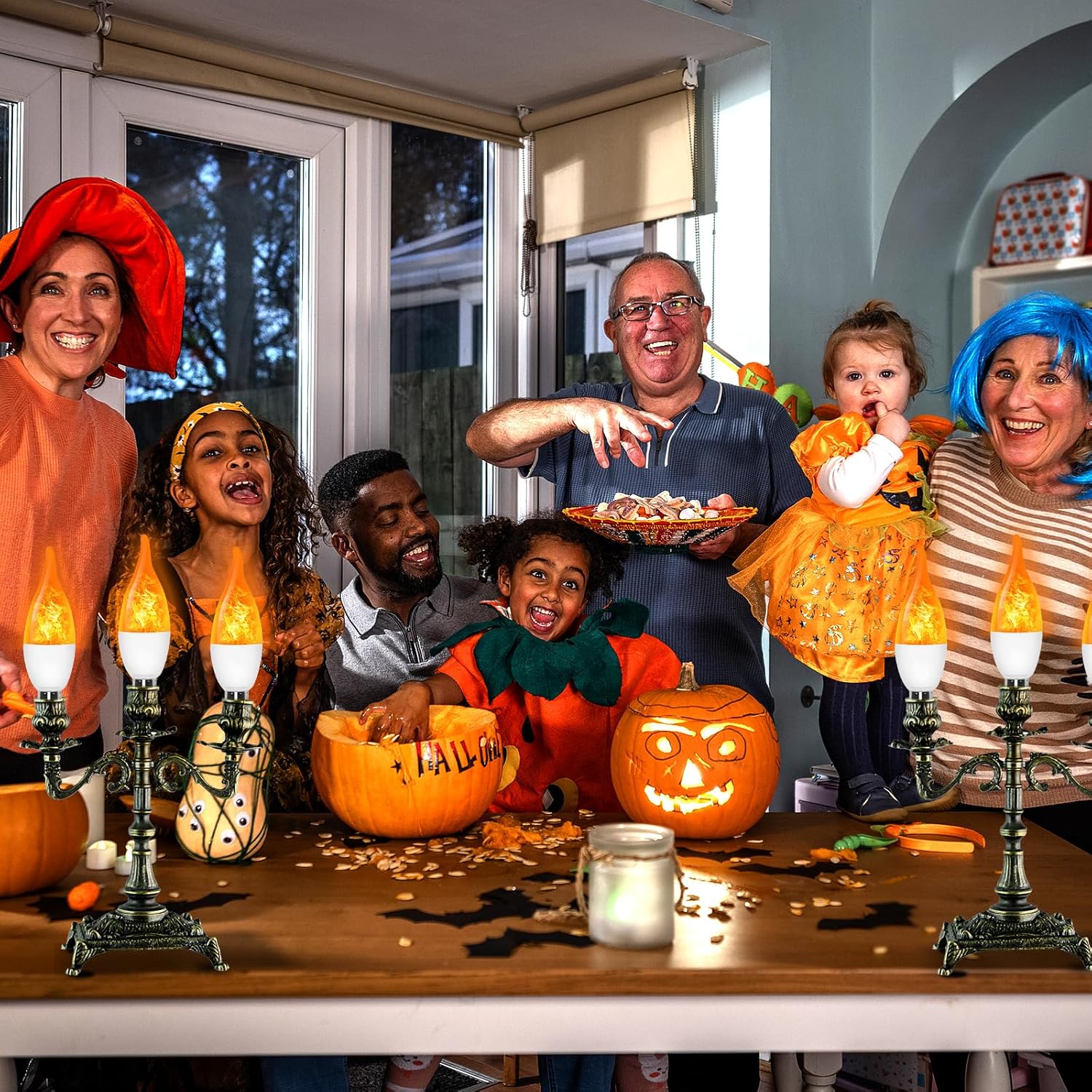 💡LED крушки с трептящи пламъци - перфектна атмосфера за Хелоуин и Коледа