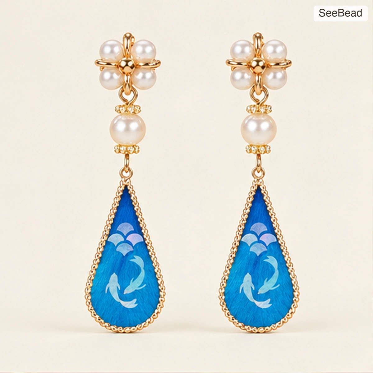 Twin Fish Handmade Ronghua Earrings - cover