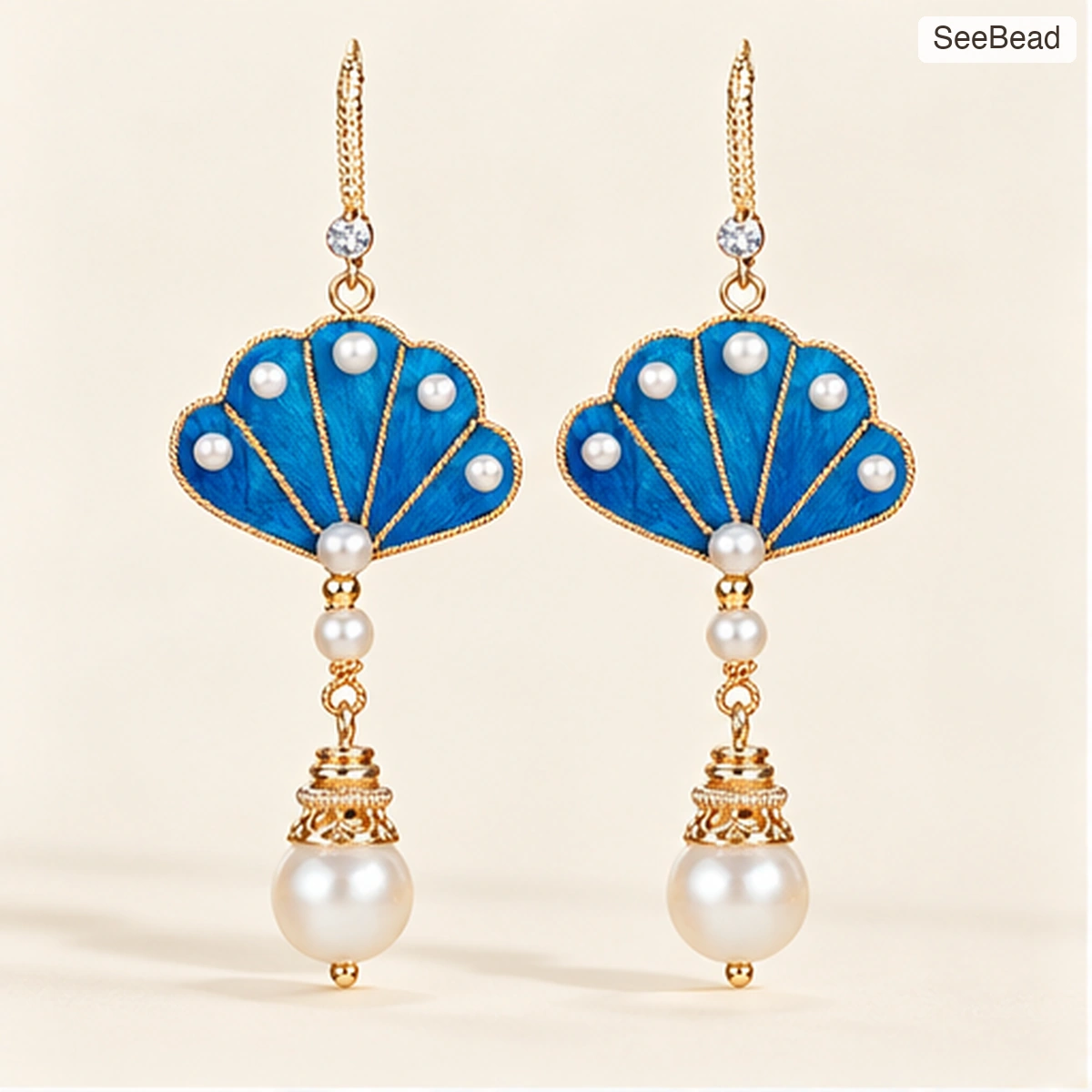 Ocean Shell Handmade Ronghua Earrings - cover