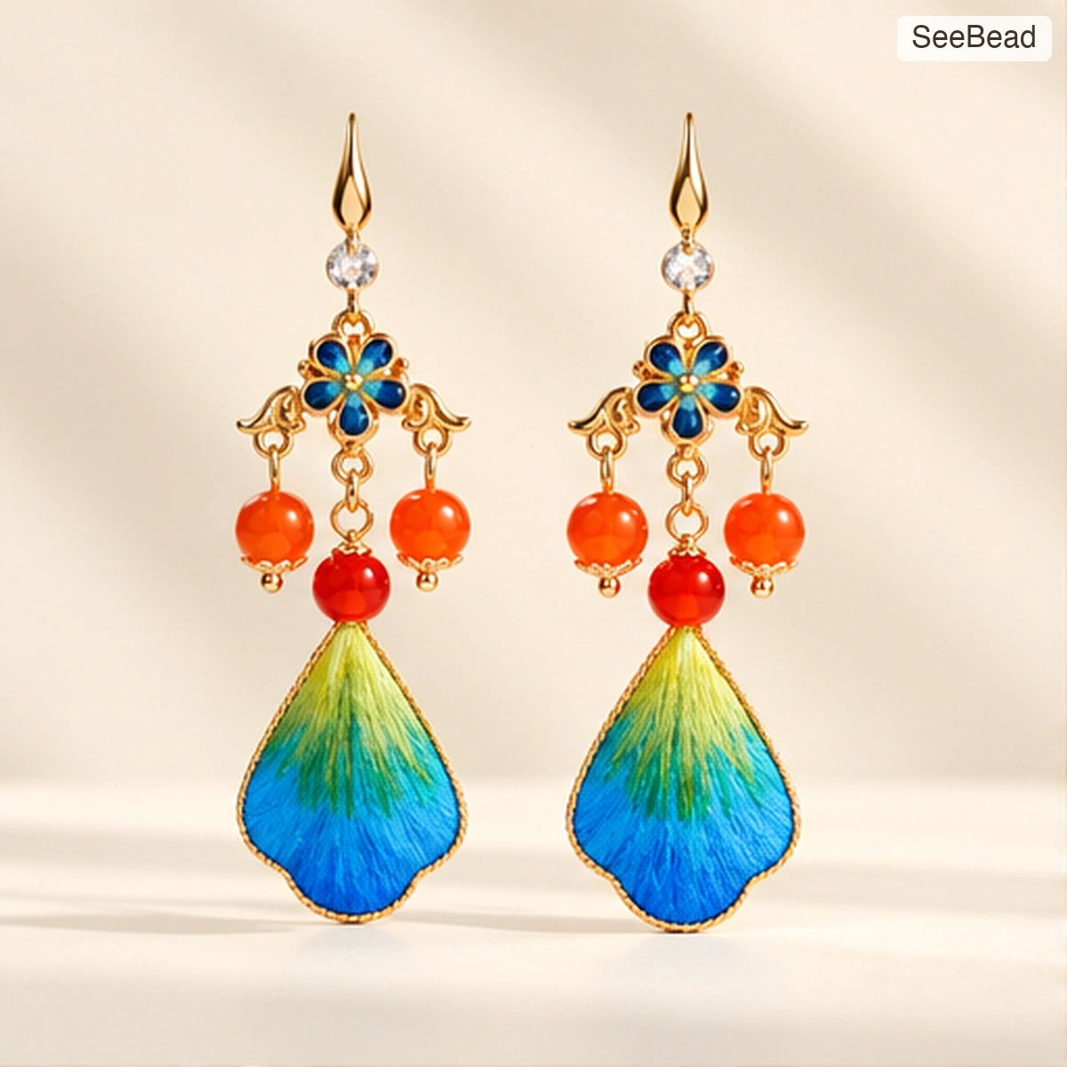 Thousand Miles Landscape Ronghua Earrings - cover
