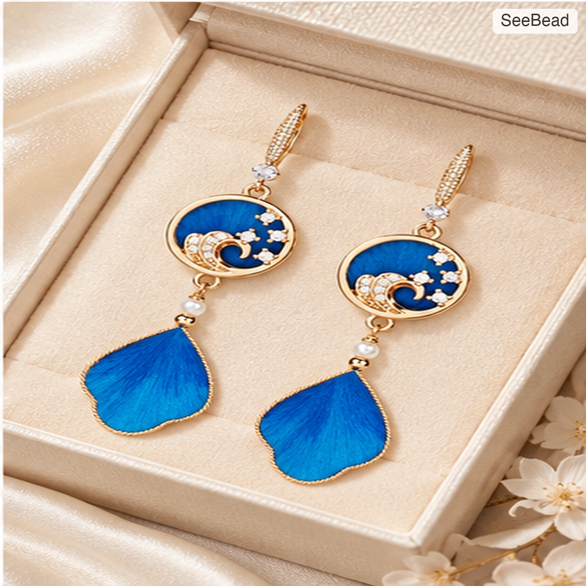 Canglan Moon Handmade Ronghua Earrings - gift