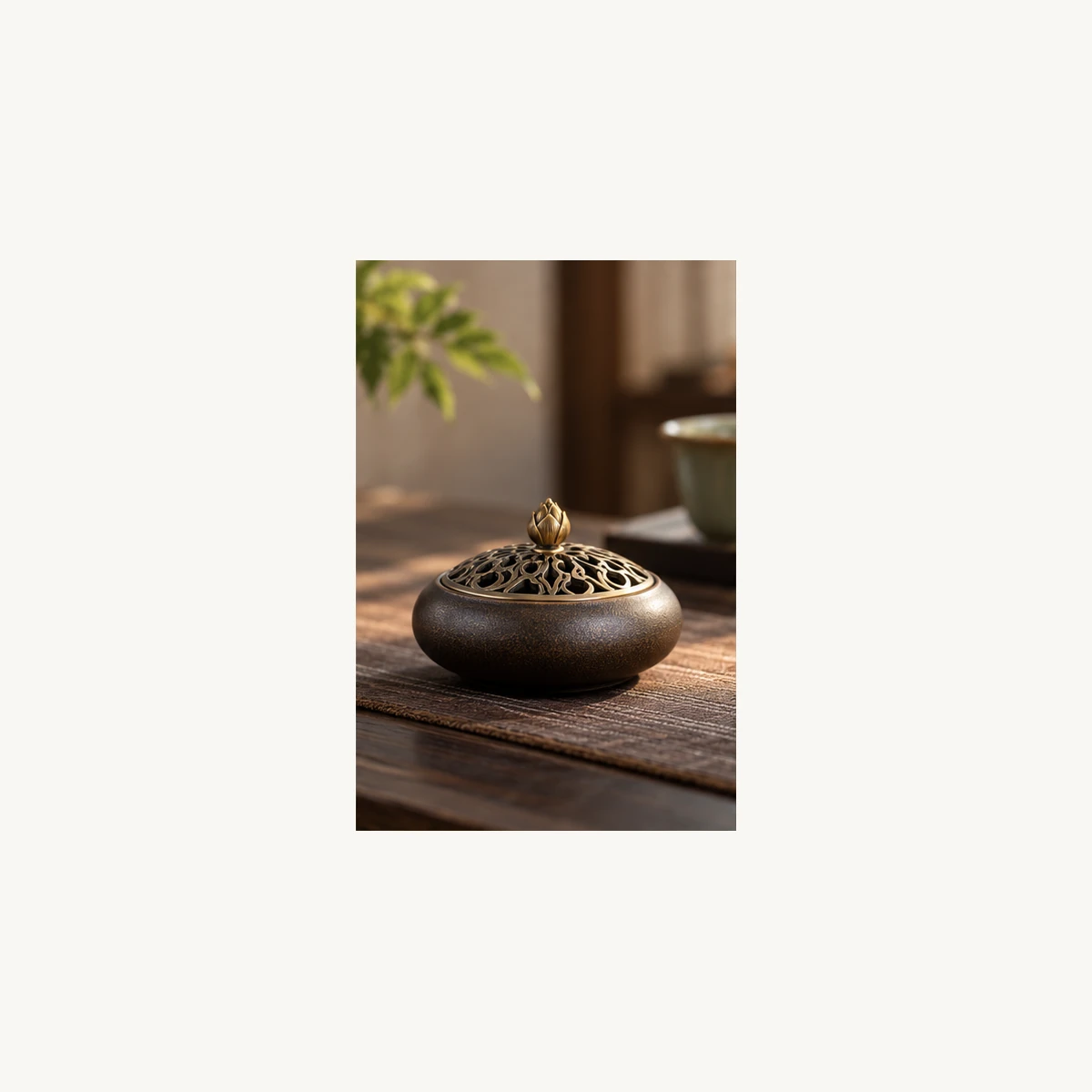 New Chinese Style Incense Holder Base - scene view