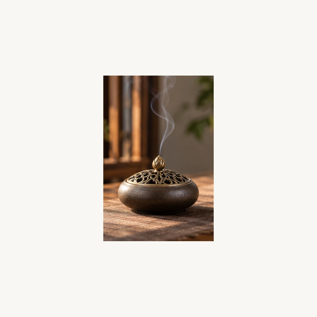 New Chinese Style Incense Holder Base - use view