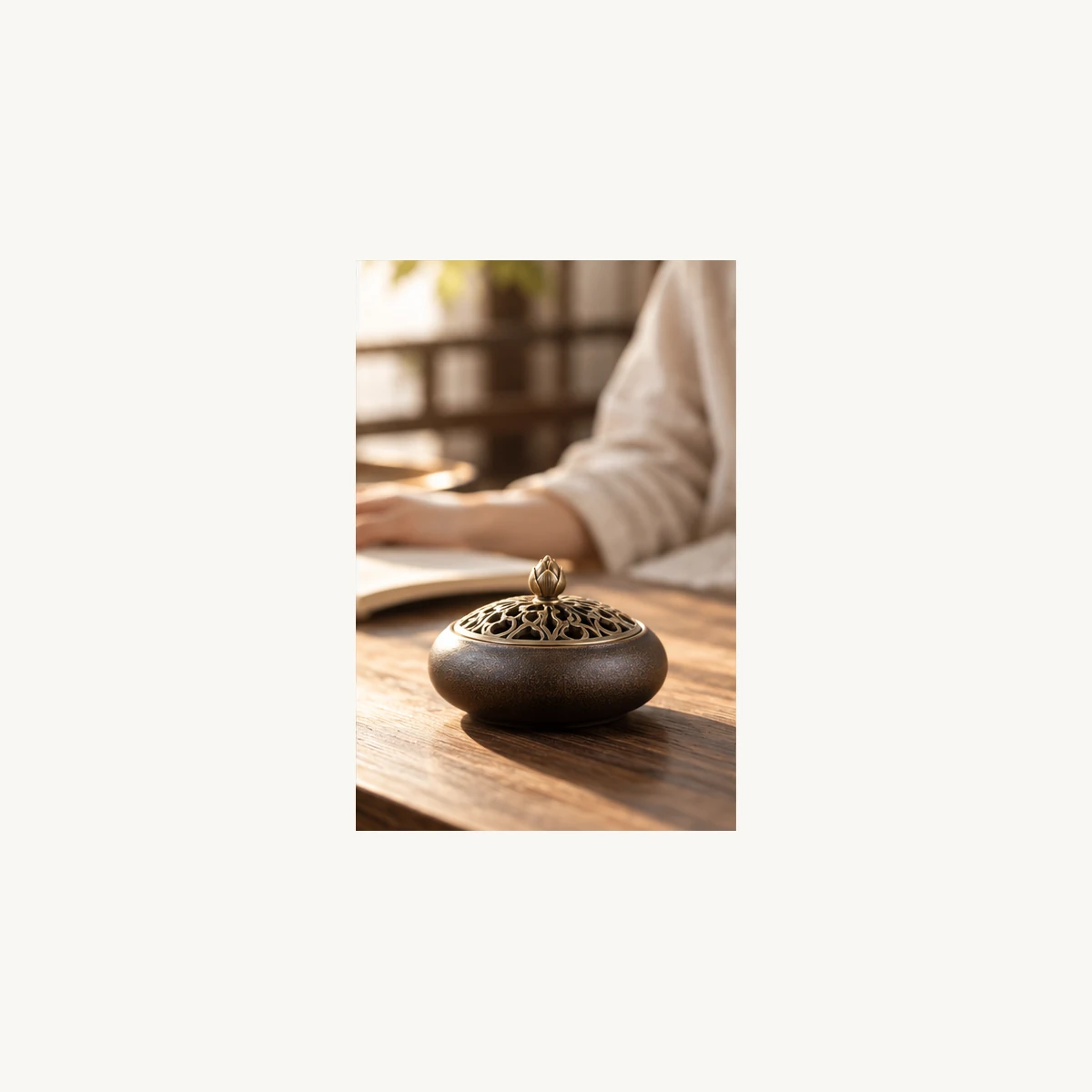 New Chinese Style Incense Holder Base - scene view