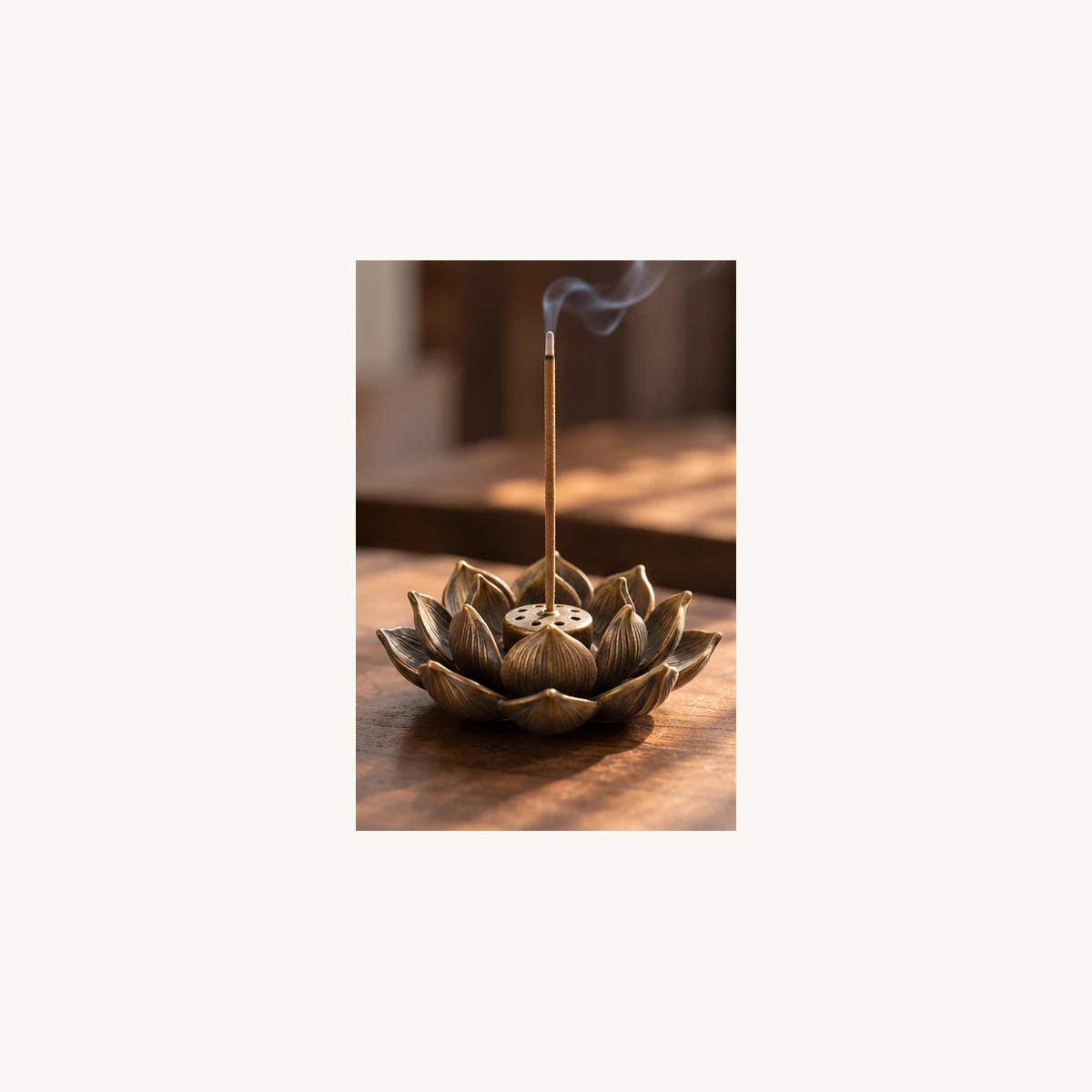 Vintage Lotus Incense Holder-SeeBead--See the Unseen, Perceive the Peaceful