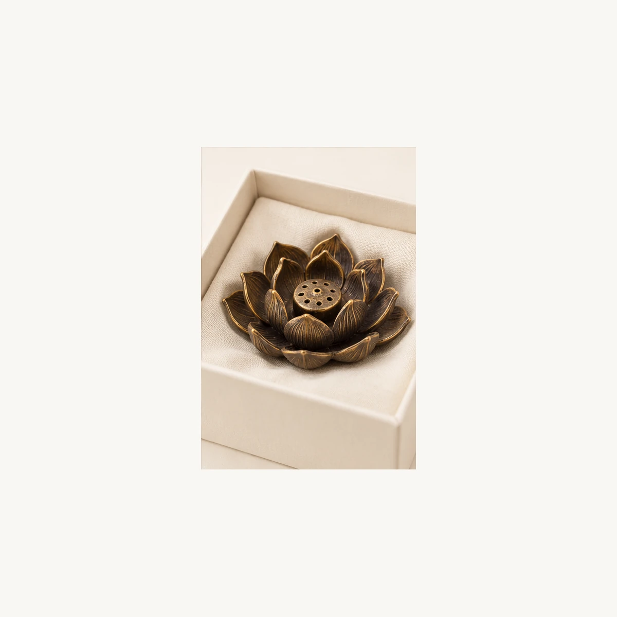 Vintage Lotus Incense Holder-SeeBead--See the Unseen, Perceive the Peaceful