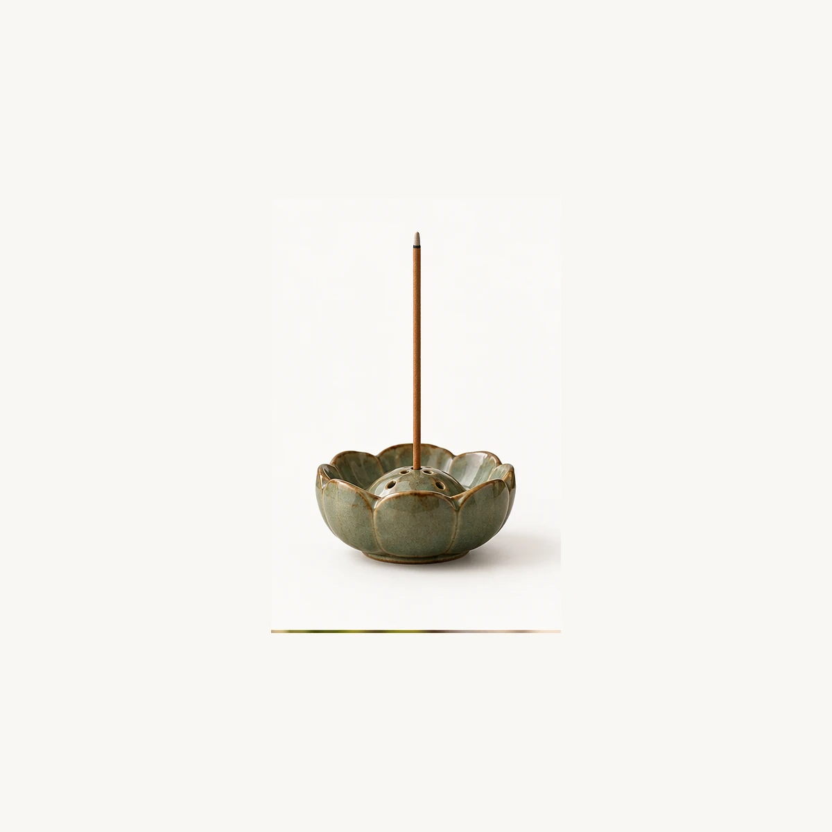 Upright Stick Incense Holder - white view