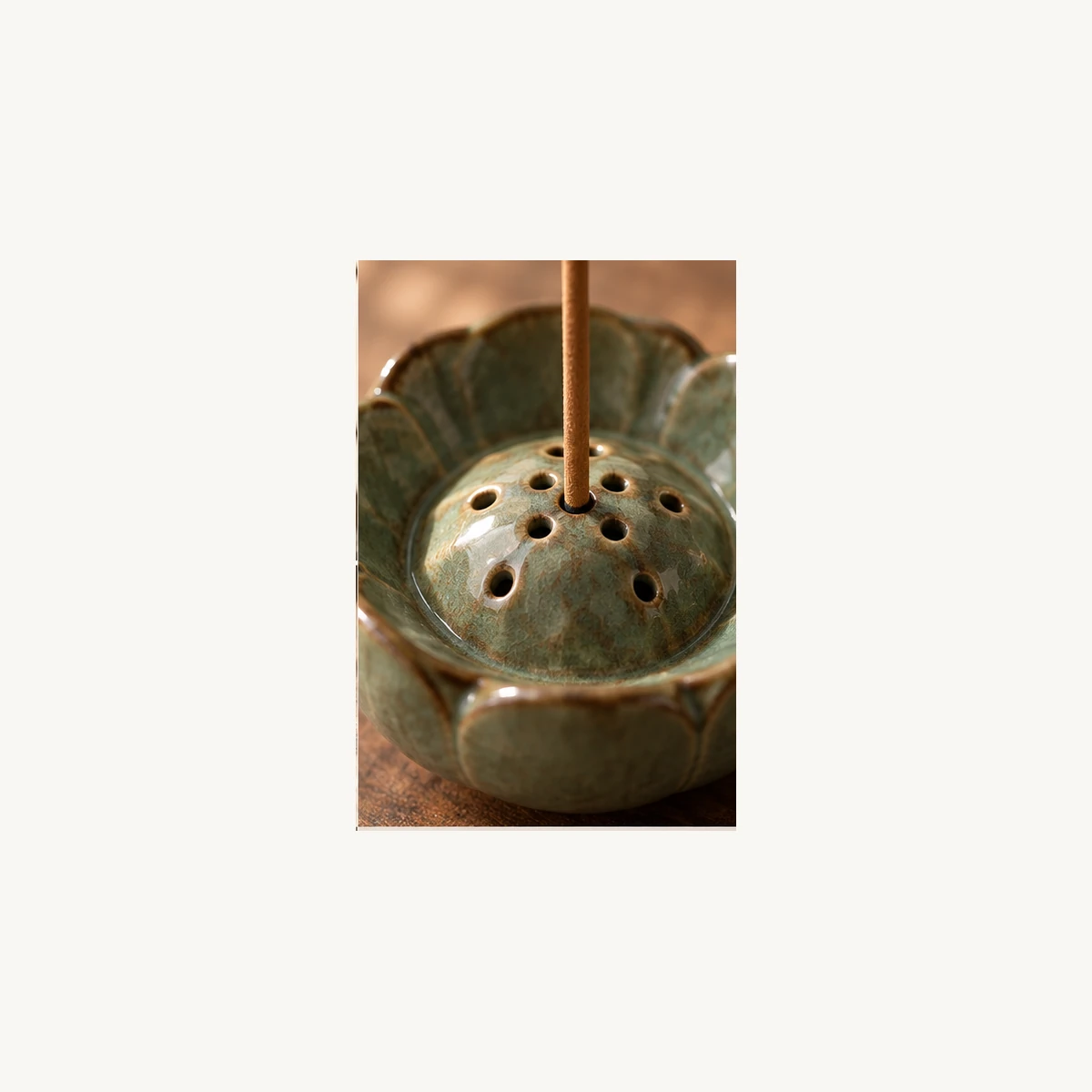 Upright Stick Incense Holder - detail view