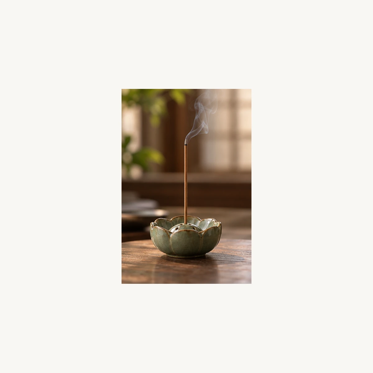Upright Stick Incense Holder - use view