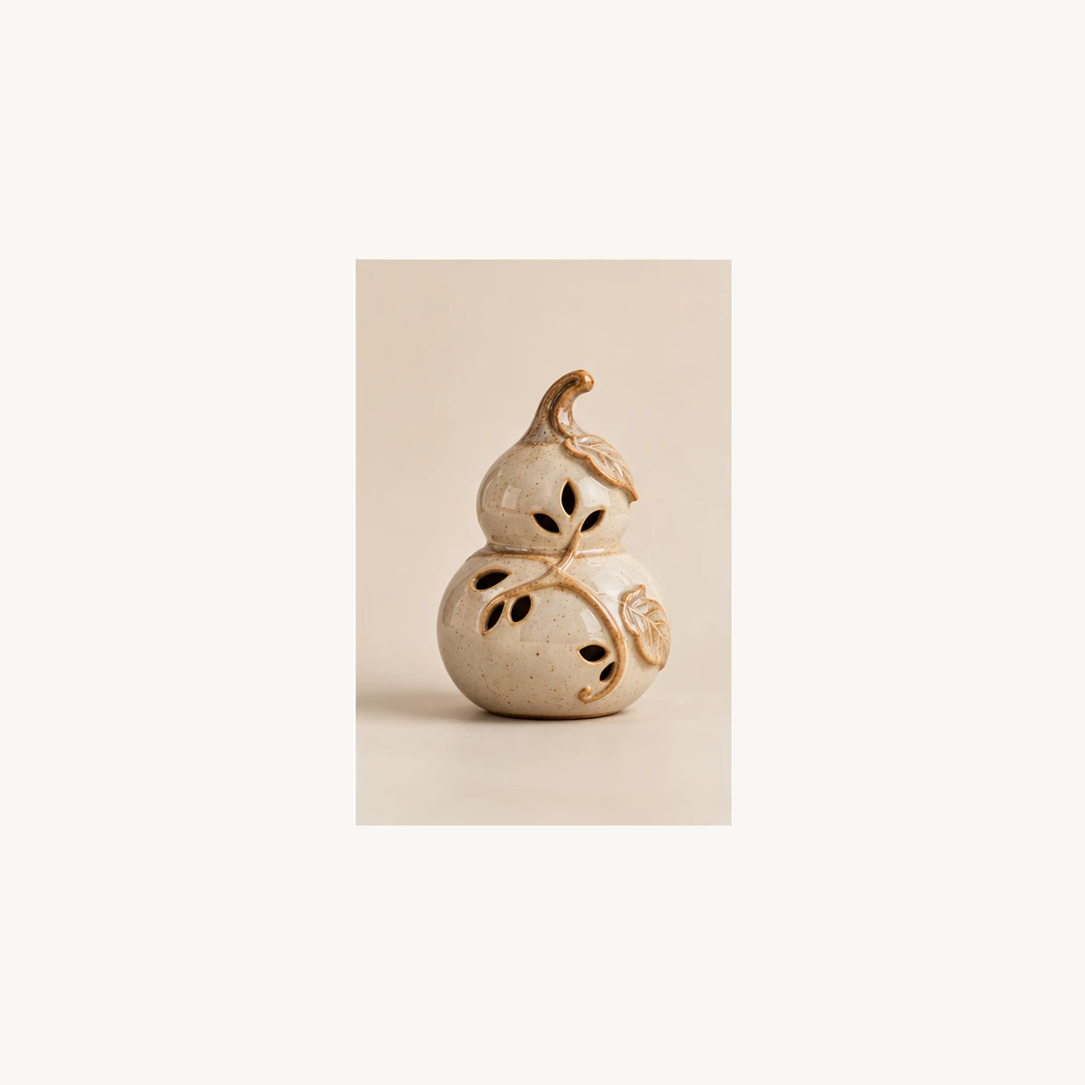 Ceramic Gourd Incense Holder - gift view