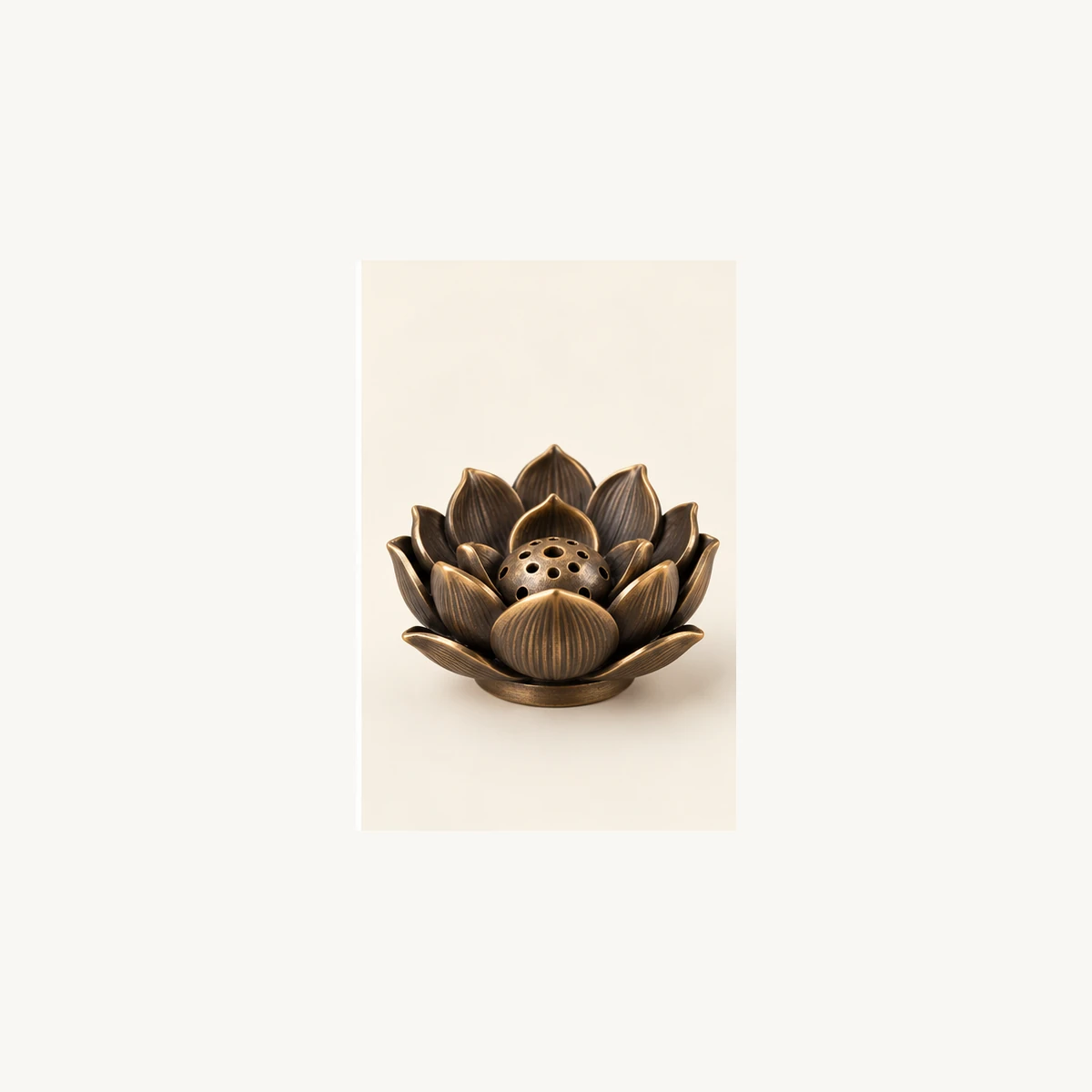 Multi-Hole Lotus Incense Stand - gift view