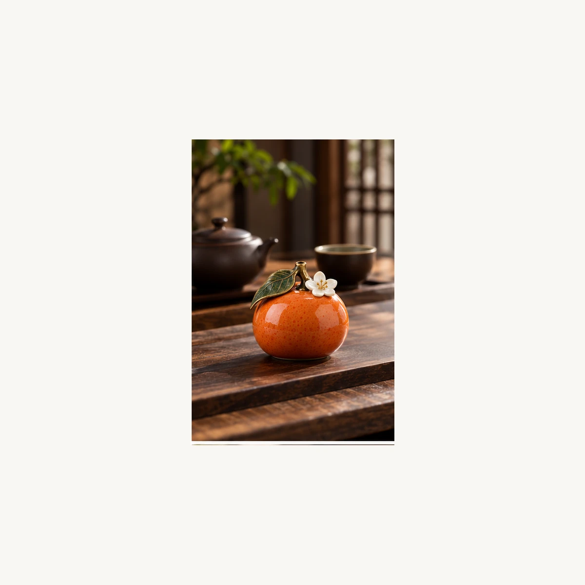 Fruit Ceramic Incense Holder - scene view