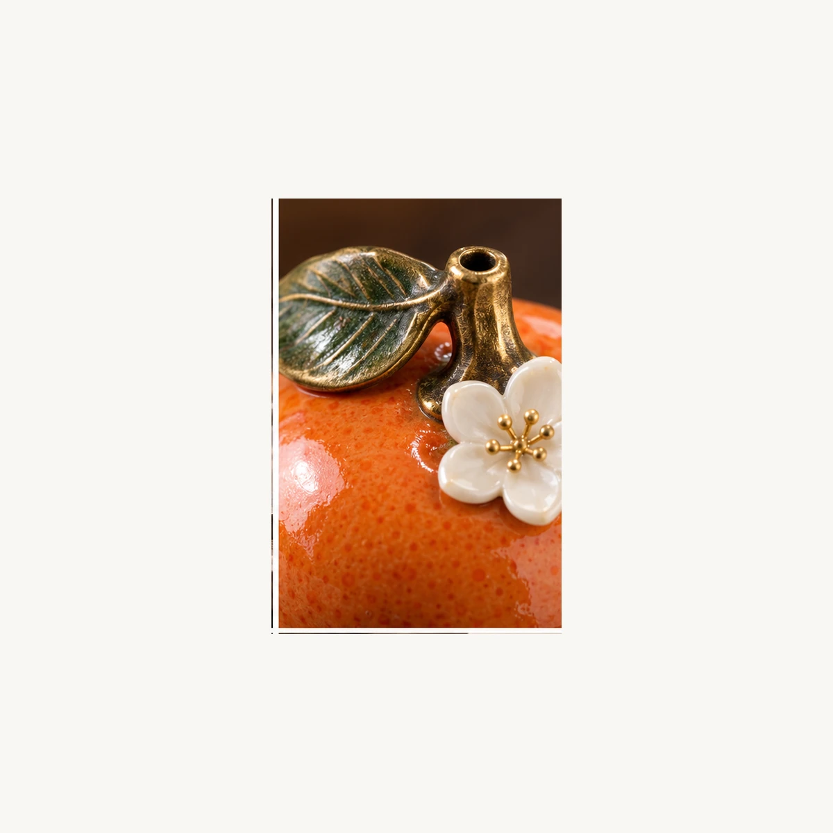 Fruit Ceramic Incense Holder - detail view