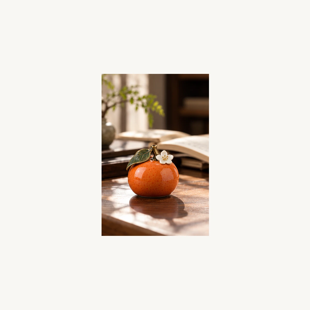 Fruit Ceramic Incense Holder - scene view