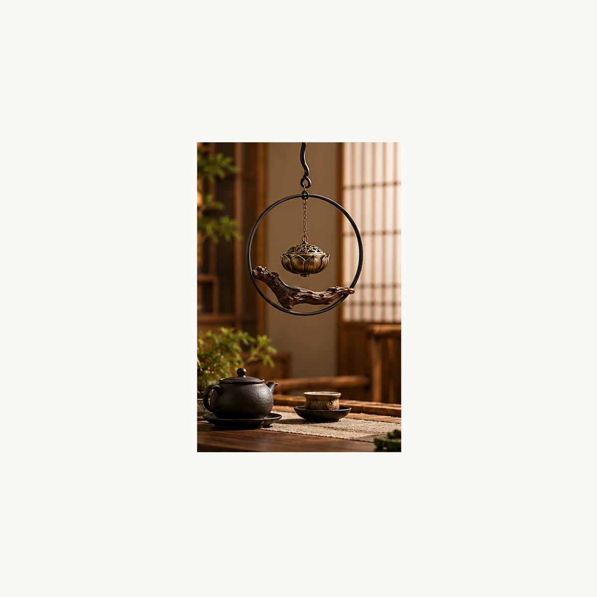 Hanging Calligraphy Incense Holder-SeeBead--See the Unseen, Perceive the Peaceful
