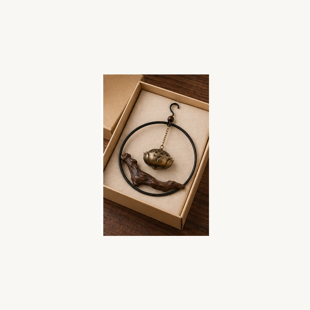 Hanging Calligraphy Incense Holder - gift view