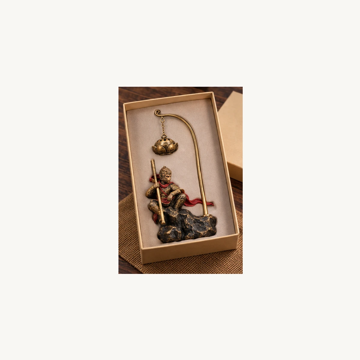 Monkey King Hanging Incense Holder - gift view