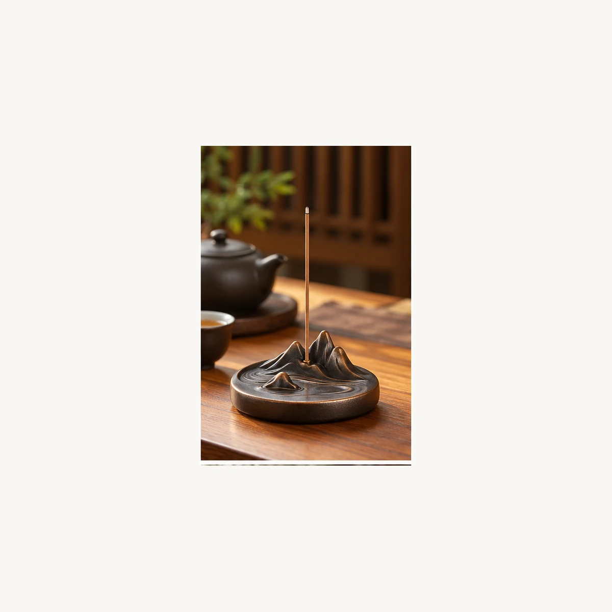New Chinese Tabletop Incense Holder - scene view