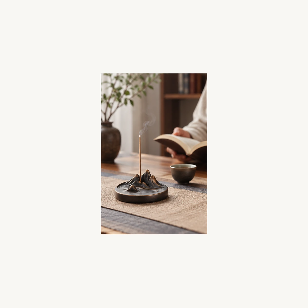 New Chinese Tabletop Incense Holder - scene view