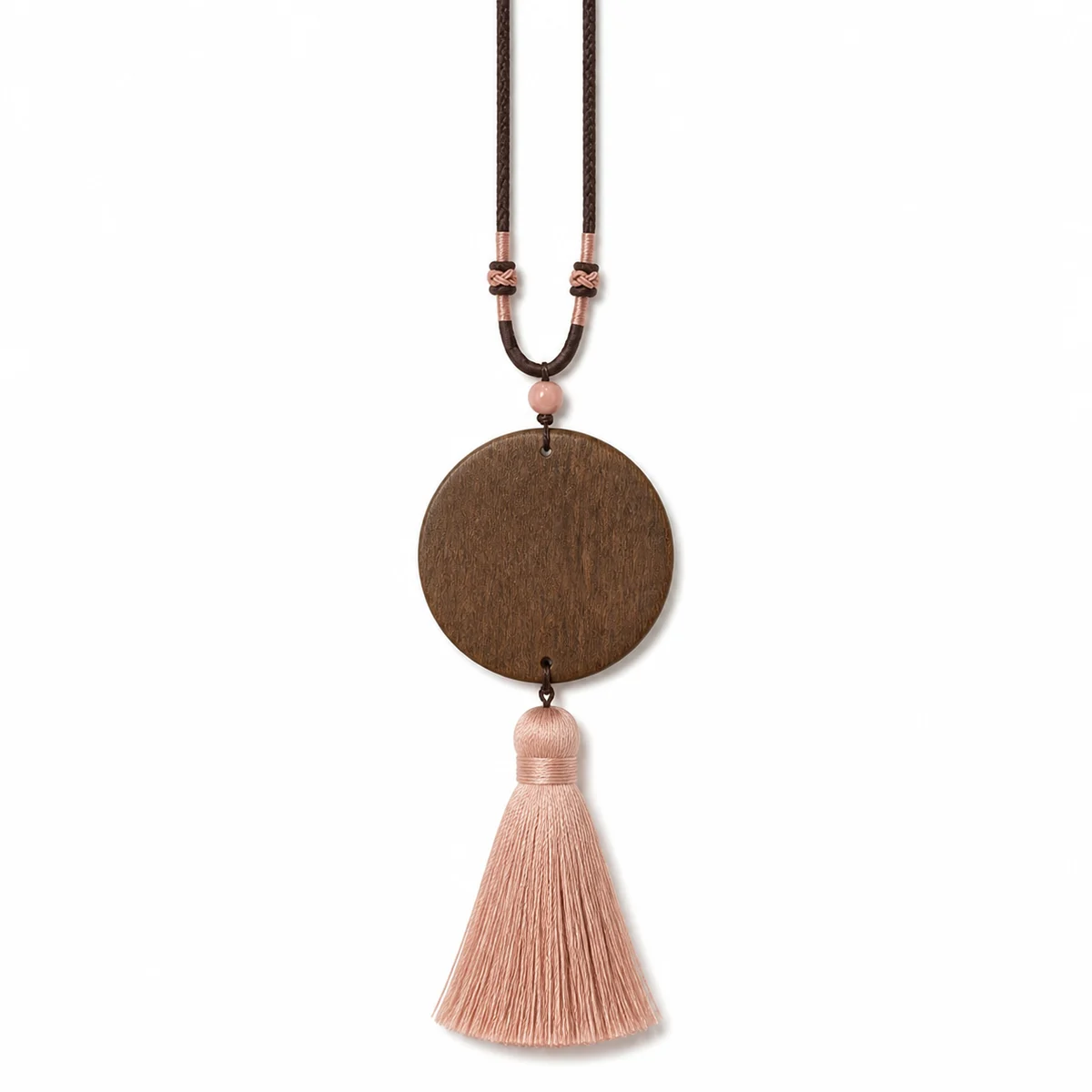 Blush Tassel Botanical Incense Pendant - Design Detail