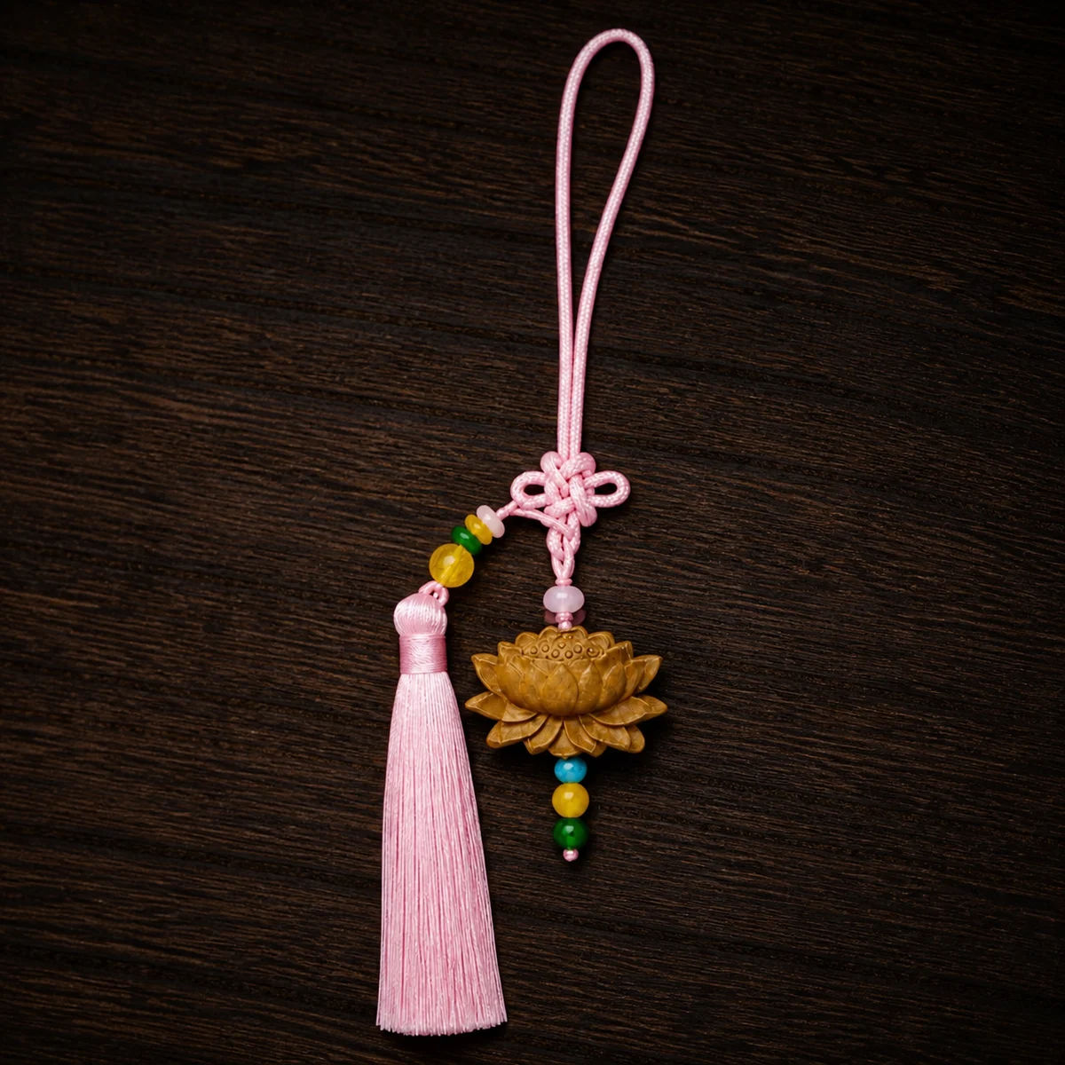 Pink Tassel Botanical Incense Hanging Ornament - Gift Presentation