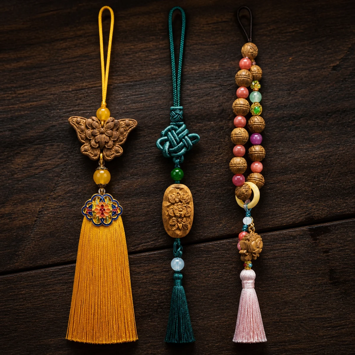 Assorted Botanical Incense Hanging Ornaments - Material Detail