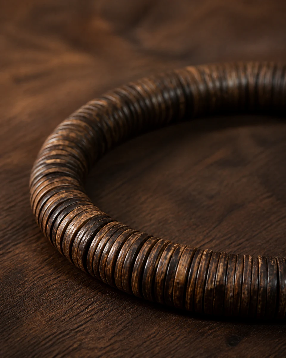 Hainan Agarwood Single-Wrap Bracelet - Material Detail
