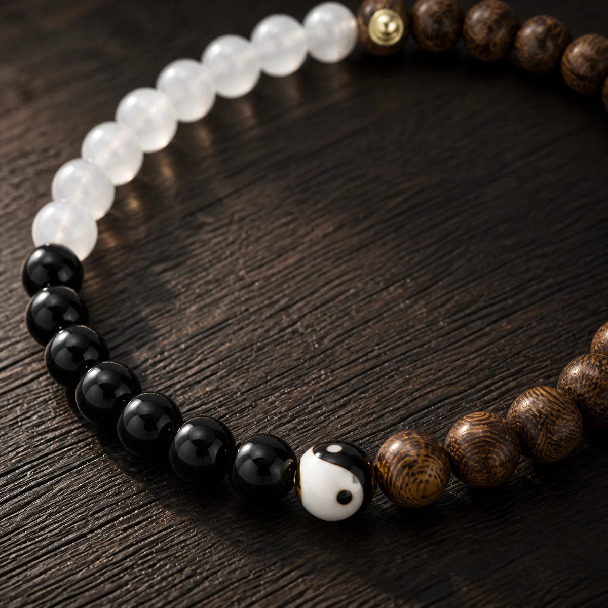 Red Sandalwood Zodiac Bracelet Bead Detail