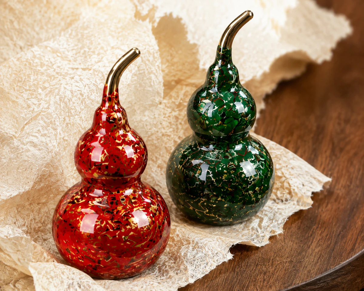 Colorful hanging ornament surface detail