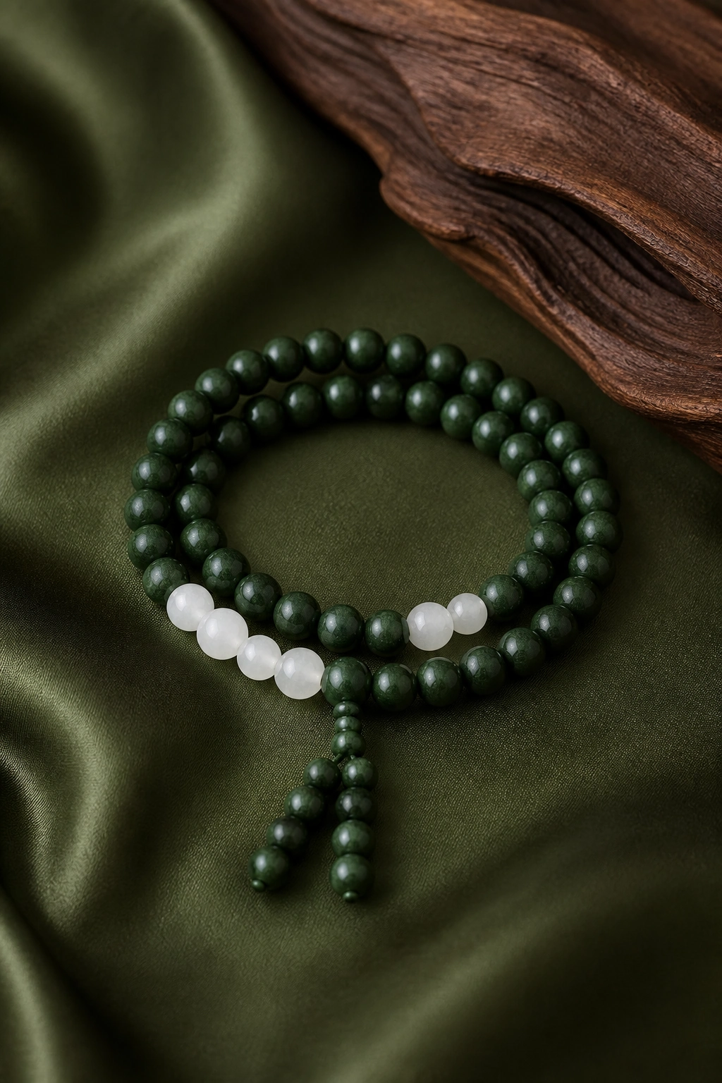 Five-Direction Hexiang Incense Bead Multi-Wrap Bracelet - image 2