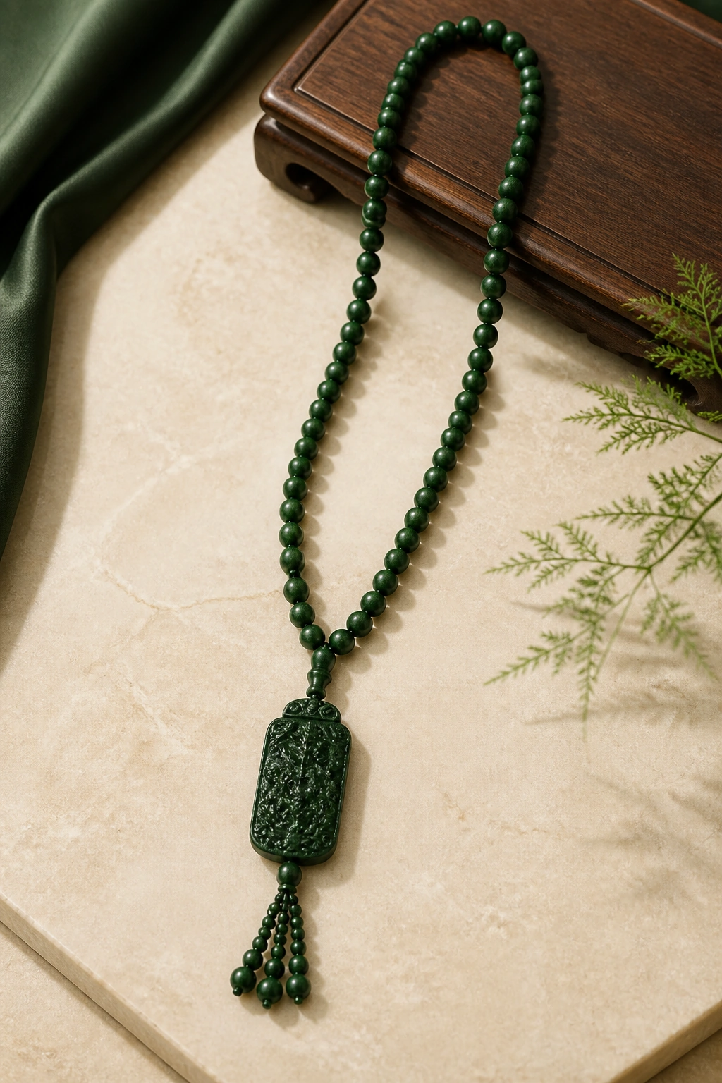 Five-Color Hexiang Incense Bead Bracelet - image 4
