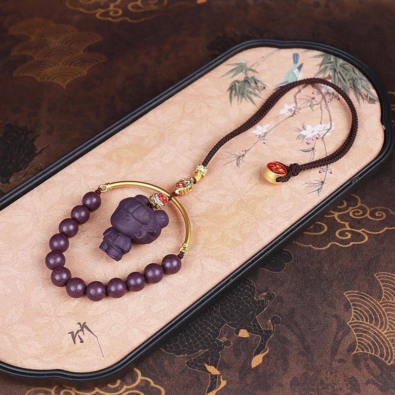 Rose Quartz and Wood Incense Bead Bracelet