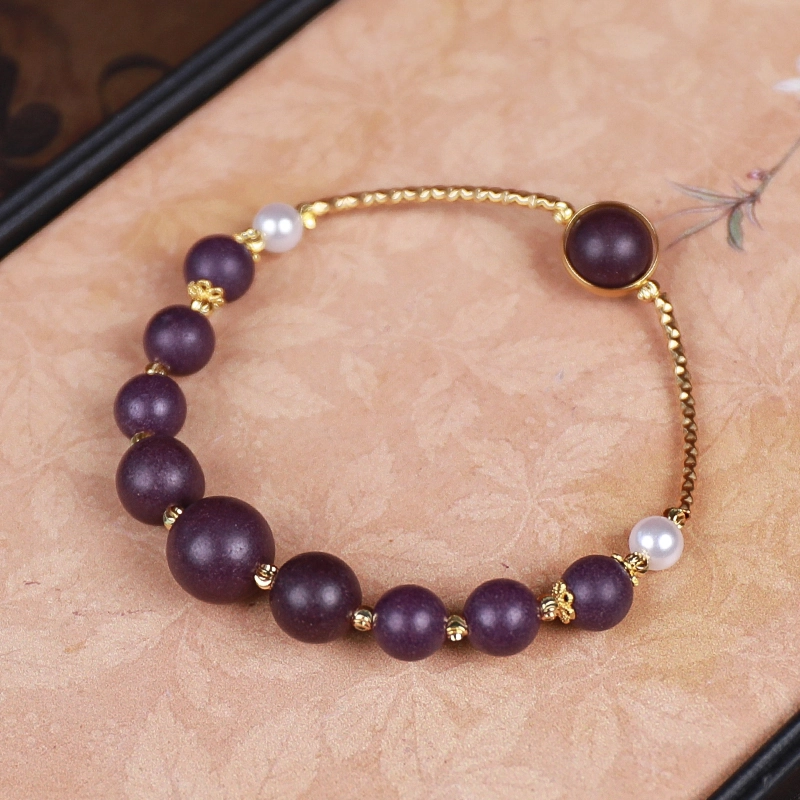 Yellow Jade Incense Bead Bracelet