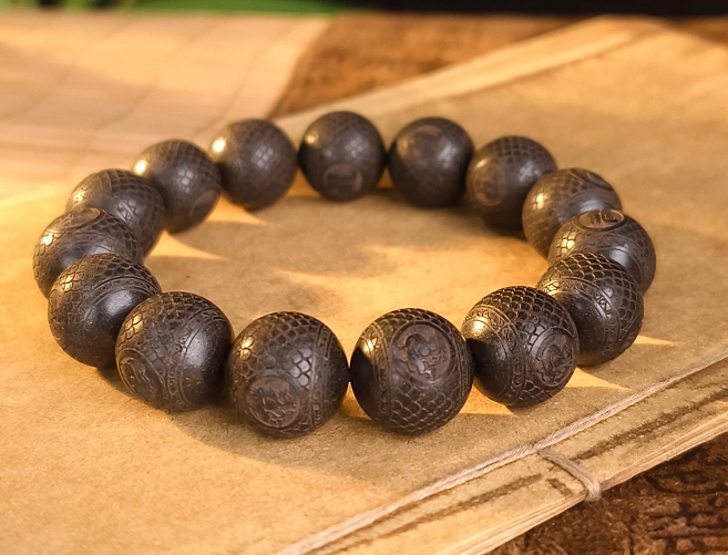 Natural Agarwood Incense Bead Bracelet