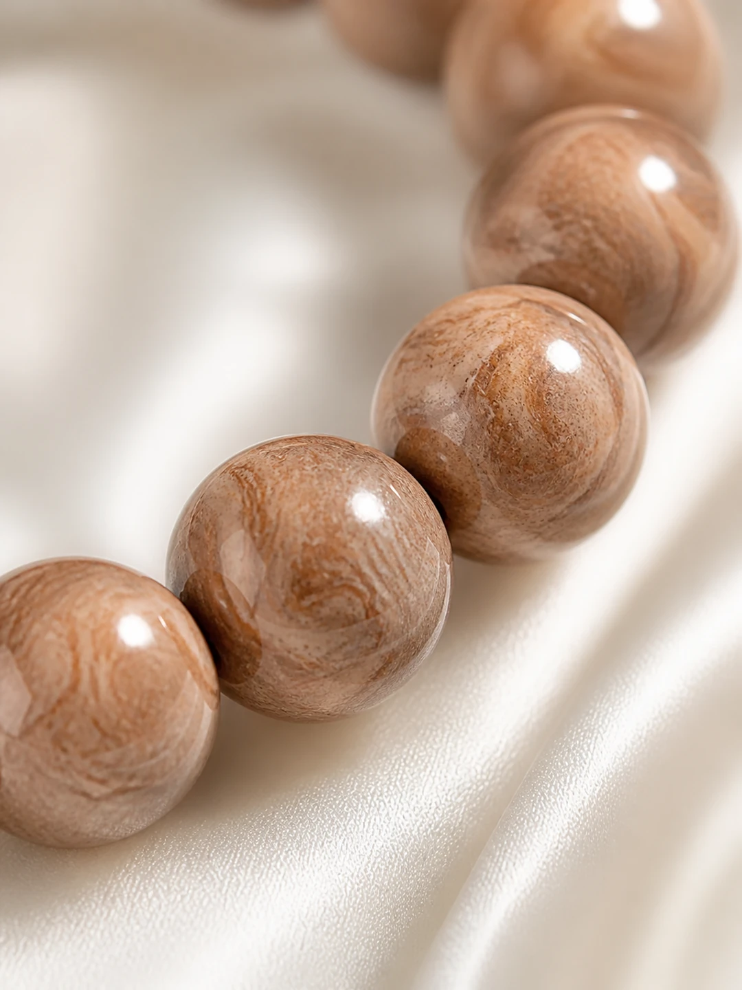 White Tiger Dunhuang Incense Bead Bracelet
