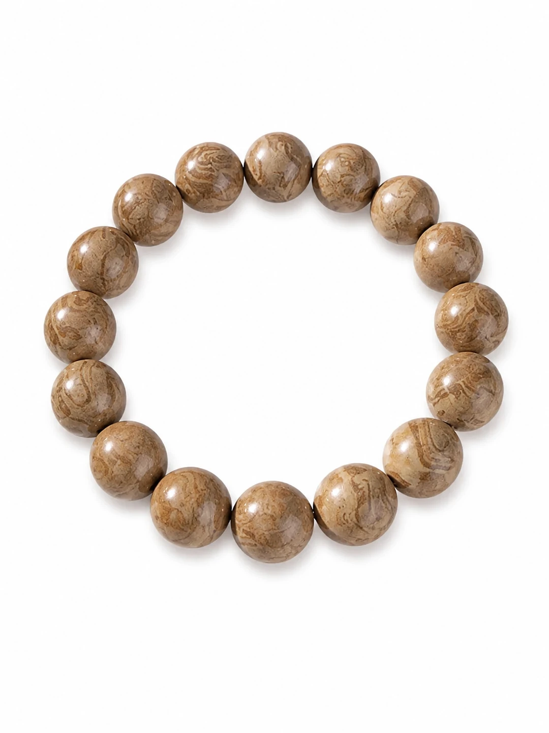 White Tiger Dunhuang Incense Bead Bracelet