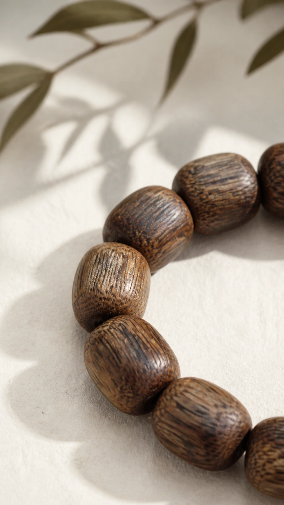 Agarwood Barrel-Bead Bracelet - image 3