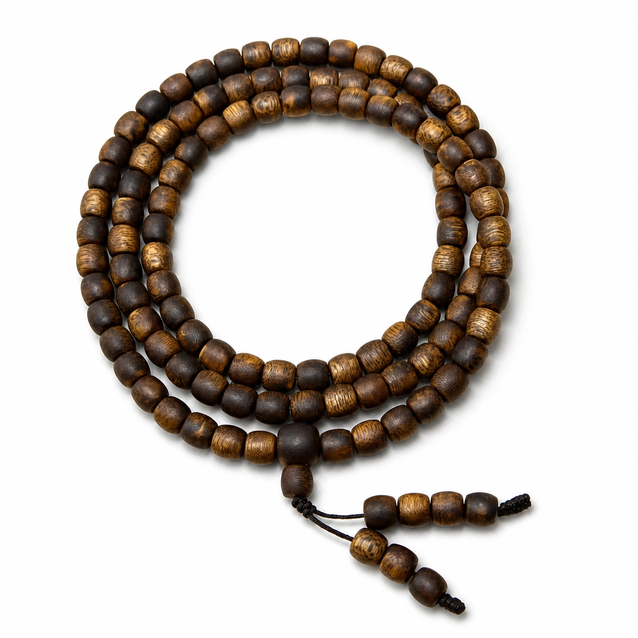108-Bead Agarwood Mala with Tassel