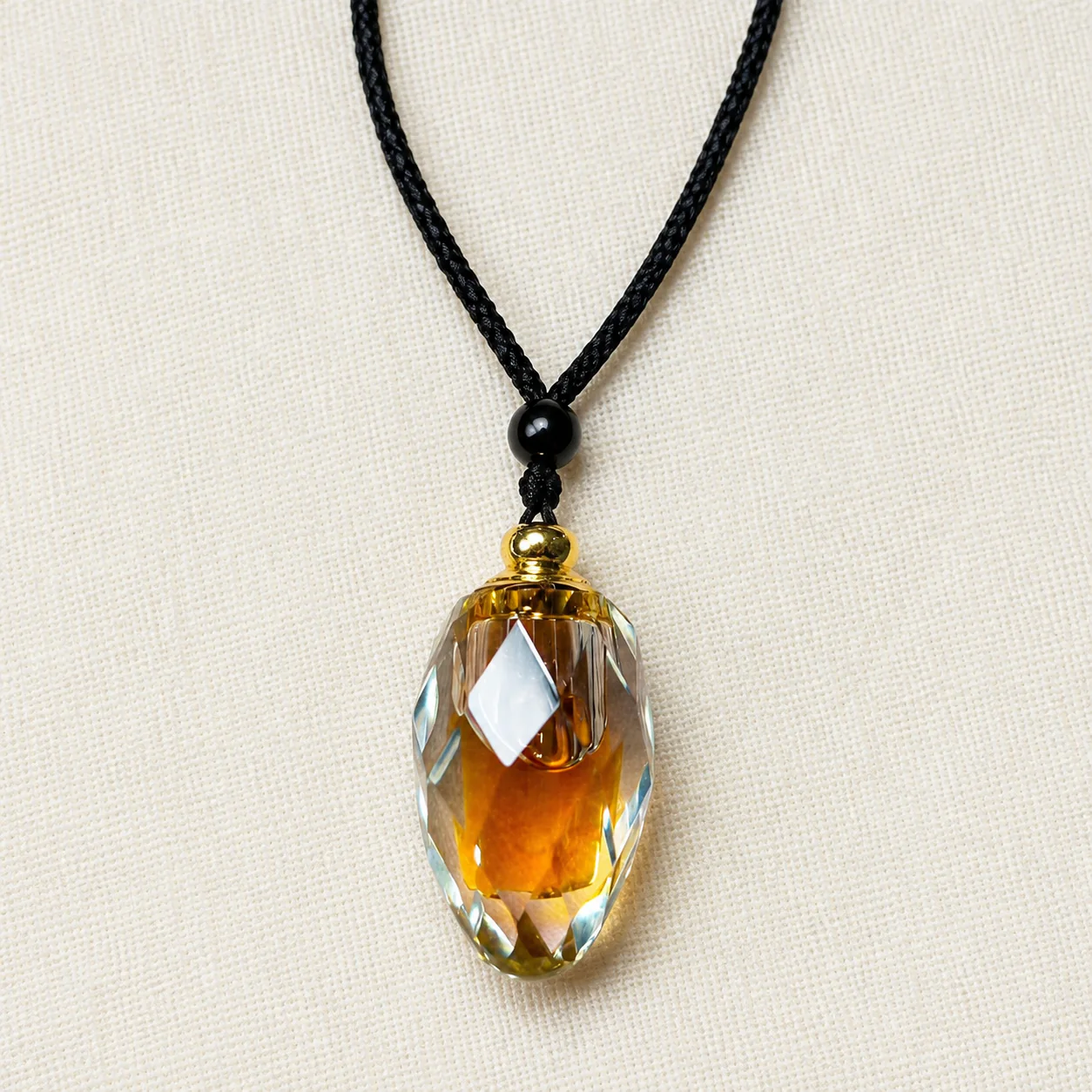 Amber-tone agarwood pendant full product detail