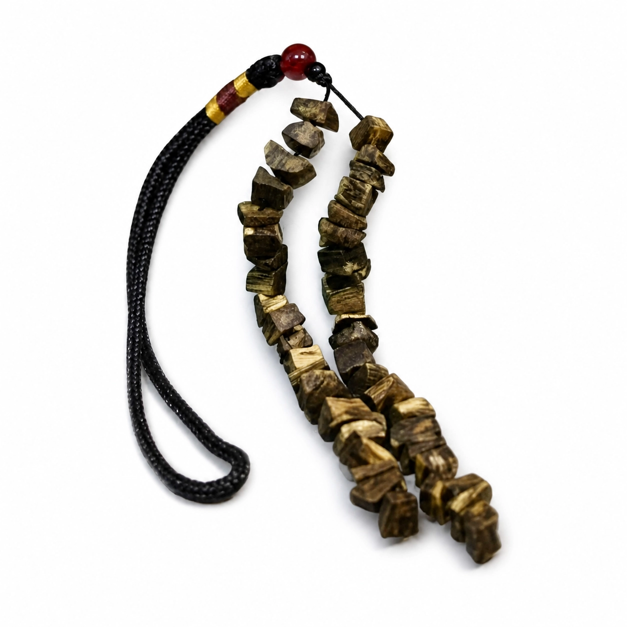 Agarwood Prayer Beads with Carved Pendant