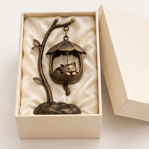 Hanging Cat Lamp Incense Holder image 6