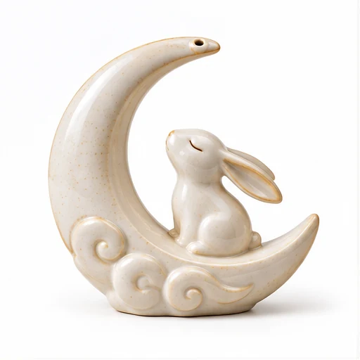 Moon Rabbit Incense Holder-SeeBead--See the Unseen, Perceive the Peaceful
