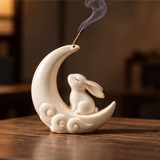 Moon Rabbit Incense Holder image 4