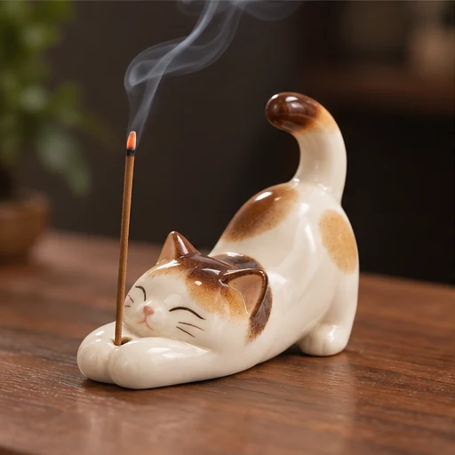 Playful Cat Stick Incense Holder image 4