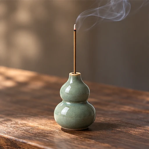 Ceramic Gourd Stick Incense Holder image 4