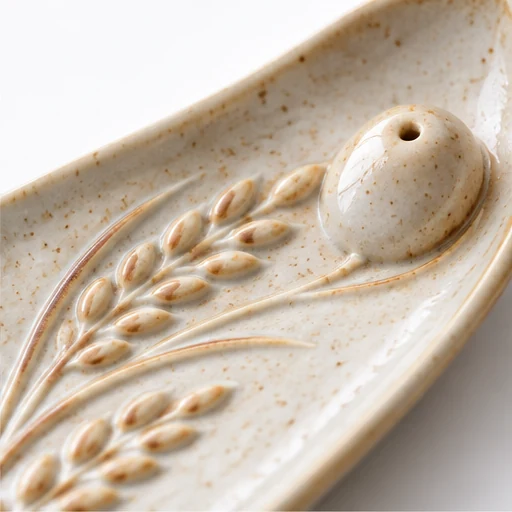 Grain Motif Incense Tray-SeeBead--See the Unseen, Perceive the Peaceful