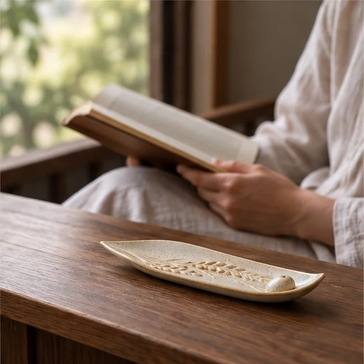 Grain Motif Incense Tray-SeeBead--See the Unseen, Perceive the Peaceful