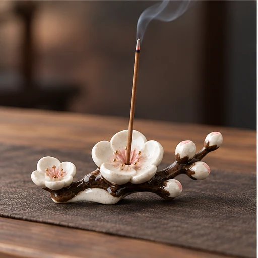 Plum Blossom Incense Holder-SeeBead--See the Unseen, Perceive the Peaceful