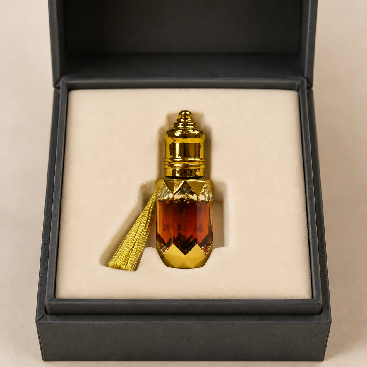 Kyara-style agarwood essential oil gift presentation