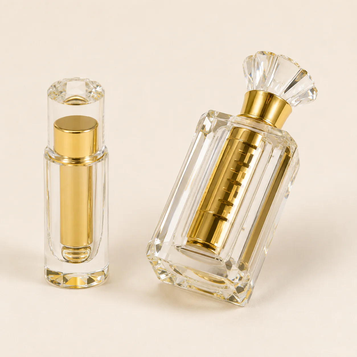 Hui'an agarwood balm faceted container detail